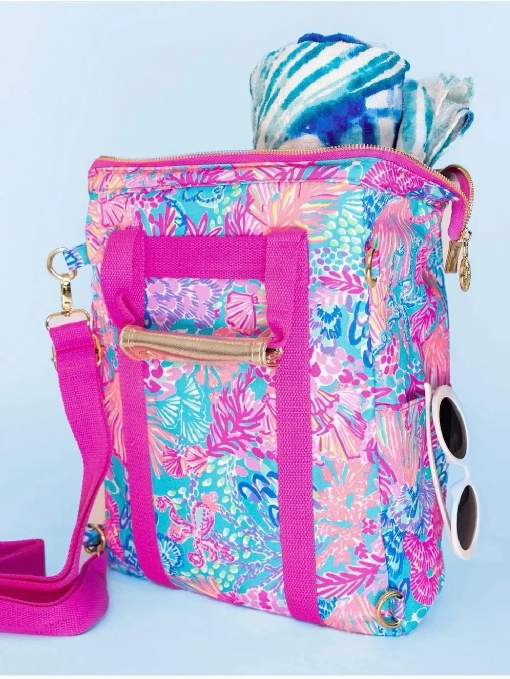Lilly Pulitzer Picnic Backpack Cooler Multi Splendor in the Sand